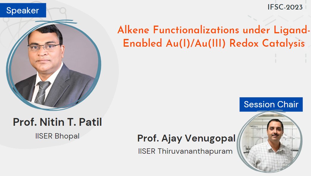 School of Chemistry IISER TVM (@chemie_iisertvm) on Twitter photo A fantastic talk was given by Professor Nitin T. Patil <a href="/ThePatilGroup/">The Patil Group</a> from IISER Bhopal, focusing on "alkene functionalizations using ligand-enabled Au(I)/Au(III) redox catalysis" <a href="/iiserbhopal/">IISER Bhopal</a> #IFSC23
<a href="/IITKanpur/">IIT Kanpur</a> <a href="/LCC_CNRS/">Laboratoire de chimie de coordination</a> <a href="/tvmiiser/">IISER Thiruvananthapuram</a> A fantastic talk was given by Professor Nitin T. Patil <a href="/ThePatilGroup/">The Patil Group</a> from IISER Bhopal, focusing on "alkene functionalizations using ligand-enabled Au(I)/Au(III) redox catalysis" <a href="/iiserbhopal/">IISER Bhopal</a> #IFSC23
<a href="/IITKanpur/">IIT Kanpur</a> <a href="/LCC_CNRS/">Laboratoire de chimie de coordination</a> <a href="/tvmiiser/">IISER Thiruvananthapuram</a>