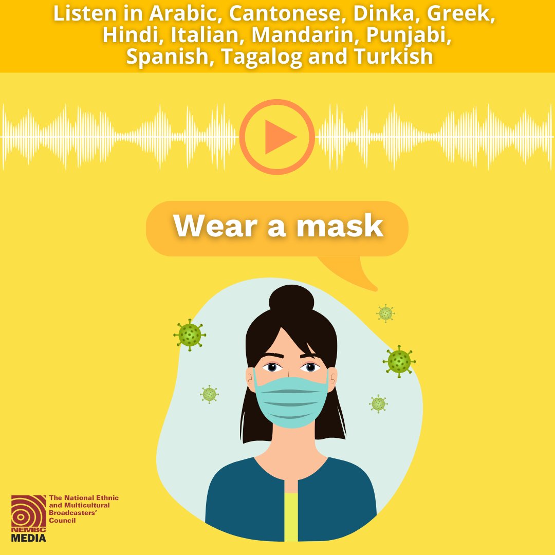 COVID-19 conditions are changing and wearing a mask is one of the easiest ways to protect yourself. Wearing a face mask lowers your chance of catching and spreading the virus. Listen in your language here: omny.fm/shows/covid-co…