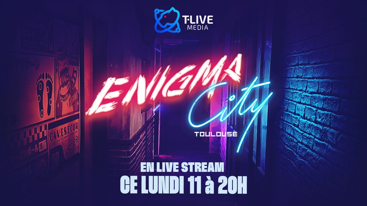 Hublive31's tweet photo. 🔍 Êtes-vous prêts pour une aventure qui défie votre esprit? Rejoignez-nous pour un live stream immersif à Enigma City sur https://t.co/9JSvXVR3mH ce lundi à 20h! #EnigmaCity #EscapeGame #LiveAdventure #hublive https://t.co/NSwsqf61dK
