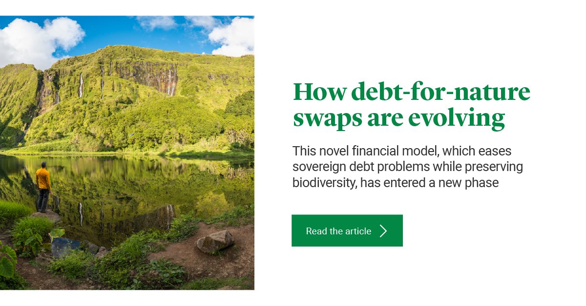 As the ESG investing space evolves, we’re continuing to innovate for biodiversity and sustainability. That’s why we have been one of the lead investors in the new generation of debt-for-nature swaps. bit.ly/46Y4bSq For professional clients only. Capital at risk.