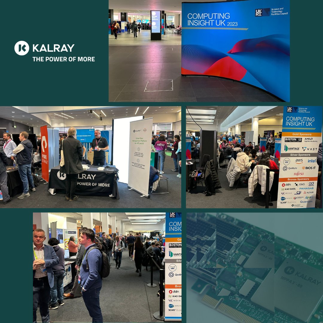 Kalray (@kalrayinc) on Twitter photo We were thrilled to be at <a href="/CompInsightUK/">Computing Insight UK</a> 2023 last week 🚀
Let us know if you want to chat with our experts about data management and storage solutions for HPC, AI, and data intensive workloads.
#CIUK2023 #Supercomputing #Innovation #Networking #TechCommunity #CIUKEvents We were thrilled to be at <a href="/CompInsightUK/">Computing Insight UK</a> 2023 last week 🚀
Let us know if you want to chat with our experts about data management and storage solutions for HPC, AI, and data intensive workloads.
#CIUK2023 #Supercomputing #Innovation #Networking #TechCommunity #CIUKEvents