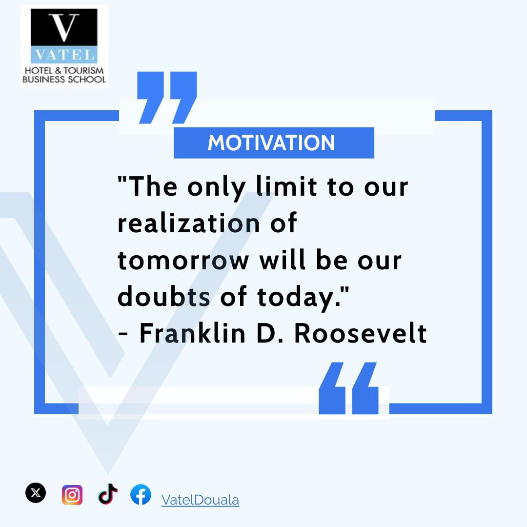 Believe in yourself self and your abilities