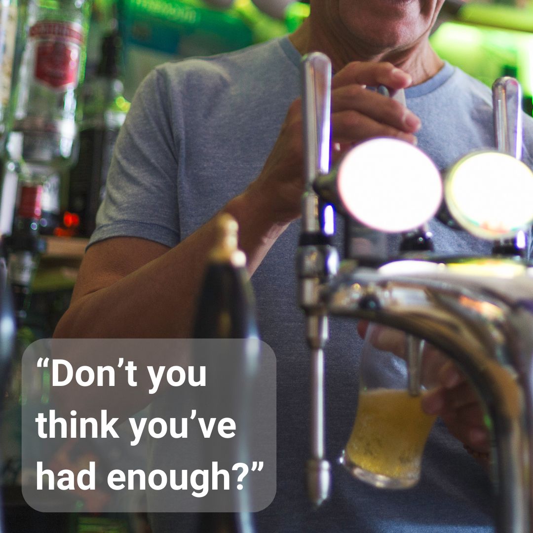 We are still seeing reports of people with facial palsy being mistakenly assumed to be drunk when ordering drinks. Bar staff are trained to look out for people who may be vulnerable after drinking too much. What do you think is the best way for them to handle these situations?