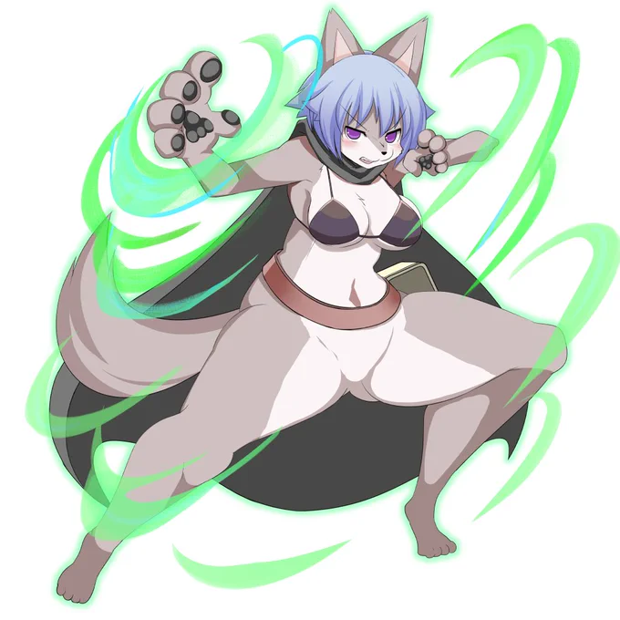 ウルヴェの神狼嵐舞のカットイン描きました演出上の都合で現在ウルヴェのみ2枚になってるけどまぁいいか 