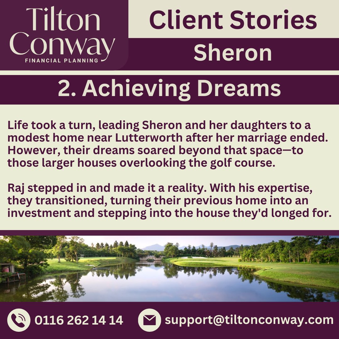 Client Stories | Sheron | 2. Achieving Dreams

Get in touch:
📞: 0116 262 14 14
✉️: support@tiltonconway.com
💻: tiltonconway.com

#femaleentrepreneurs #femalebusinessowners #femalefinance #finance #financialadvice #uk #financetips #wealth #wealthmanager #wealthmanagement