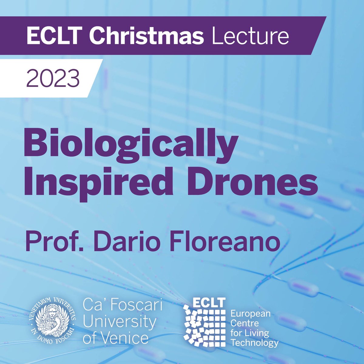 ECLT_Ca'Foscari (@eclt_venice) on Twitter photo 📢 Join us at the 9th edition of ECLT Christmas #Lecture “Biologically Inspired Drones” hosted by Prof. <a href="/DFloreano/">Dario Floreano</a> Dir. of the Laboratory of Intelligent Systems (<a href="/CIS_EPFL/">Center for Intelligent Systems CIS-EPFL</a>)
More info👉 bit.ly/3uPpMit 📢 Join us at the 9th edition of ECLT Christmas #Lecture “Biologically Inspired Drones” hosted by Prof. <a href="/DFloreano/">Dario Floreano</a> Dir. of the Laboratory of Intelligent Systems (<a href="/CIS_EPFL/">Center for Intelligent Systems CIS-EPFL</a>)
More info👉 bit.ly/3uPpMit