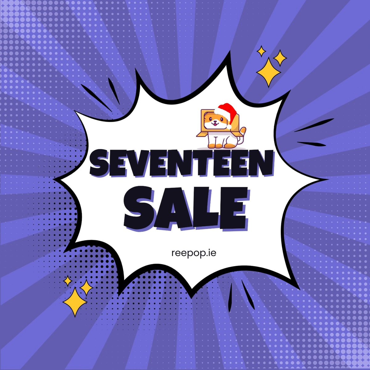 ✨️DAY ELEVEN✨️

CARATS! We've got a huge sale on all our on-hand Seventeen products! 💜

Grab your goodies while stocks last 😍
Sale ends midnight tonight ❗️

#kpop #svtsale #kpopireland #kpopuk #kpopeurope #christmasdeals #bts #svt #seventeen