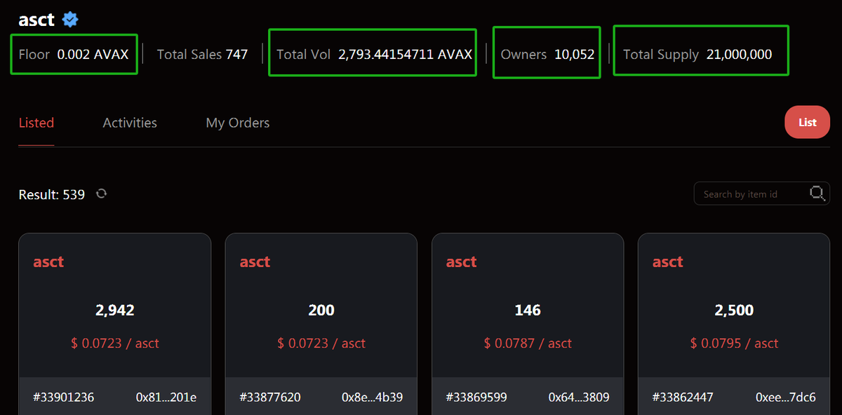 Summer_venom's tweet photo. #Meme is active on #AVAX Like $Bear
$ASCT is No.1 of #Avascription on #AVAX @asct_asc20
It is #GoldGem Low Mktcap 10M 100M ? https://t.co/7hm9HS2Aiq