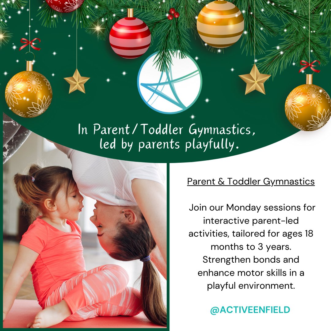 🎈 Day 17 🤸‍♀️ Dive into Parent & Toddler Gymnastics every Monday! 📅 Jan 8 to Mar 18, 2024 ⏰ 10:00 am - 10:45 am 📍 Southbury Leisure Centre Book Now: activeenfield.uk/whats-on/tots-… #ActiveEnfield #GymnasticsFun #Toddler #NorthLondon #EnfieldCommunity #NewYearNewYou #ActiveKids