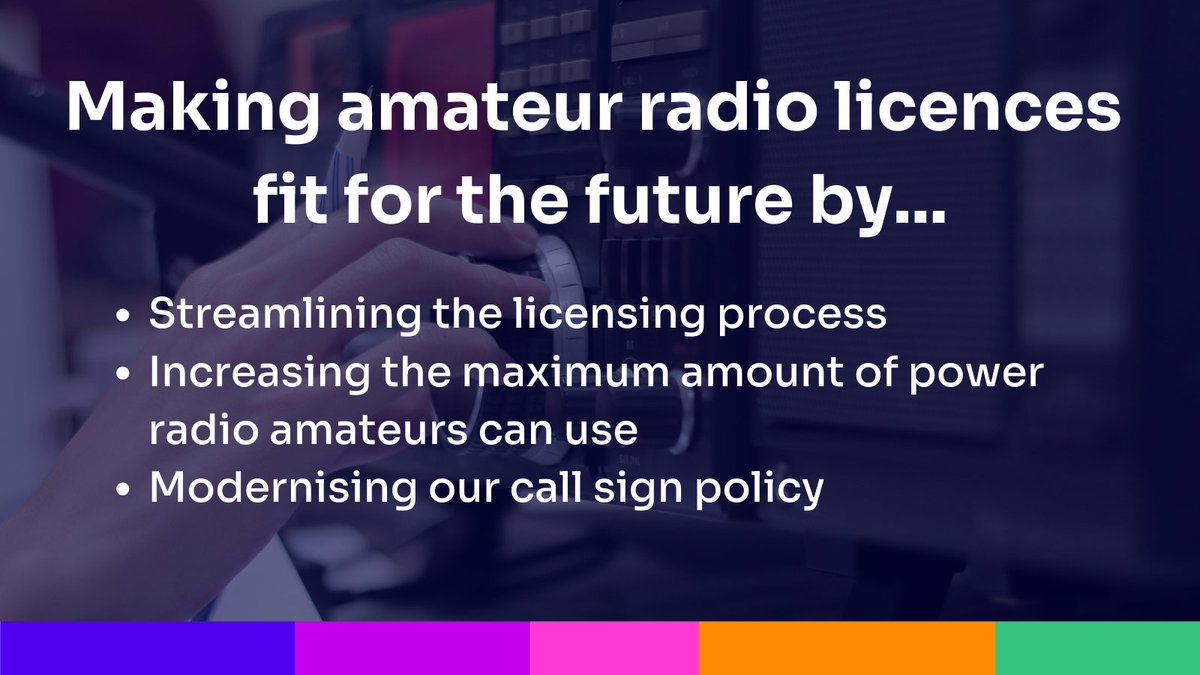 We’re making amateur radio fit for the future by updating its licensing framework. With our new changes, more than 100,000 amateur radio licence holders in the UK will have greater operating freedoms. Read more here: ofcom.org.uk/news-centre/20…