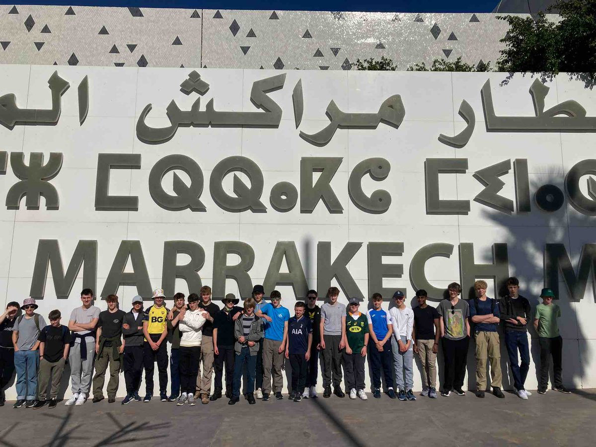 Team Geography has arrived safely in Marrakesh on Day 1 of their Morocco trip. 5 days of #adventure &amp; geographical highlights ahead. Have a great trip! 🌍🇲🇦🐪#QEHCharacter #travel #explore #desert #mountains