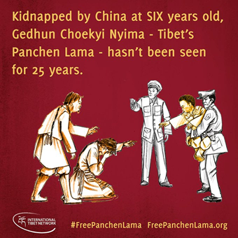 Gedhun Choekyi Nyima, recognized by the Dalai Lama as the Panchen Lama, faces virtual house arrest. The world must raise its voice against this injustice. HR Violations In China! #FreePanchenLama