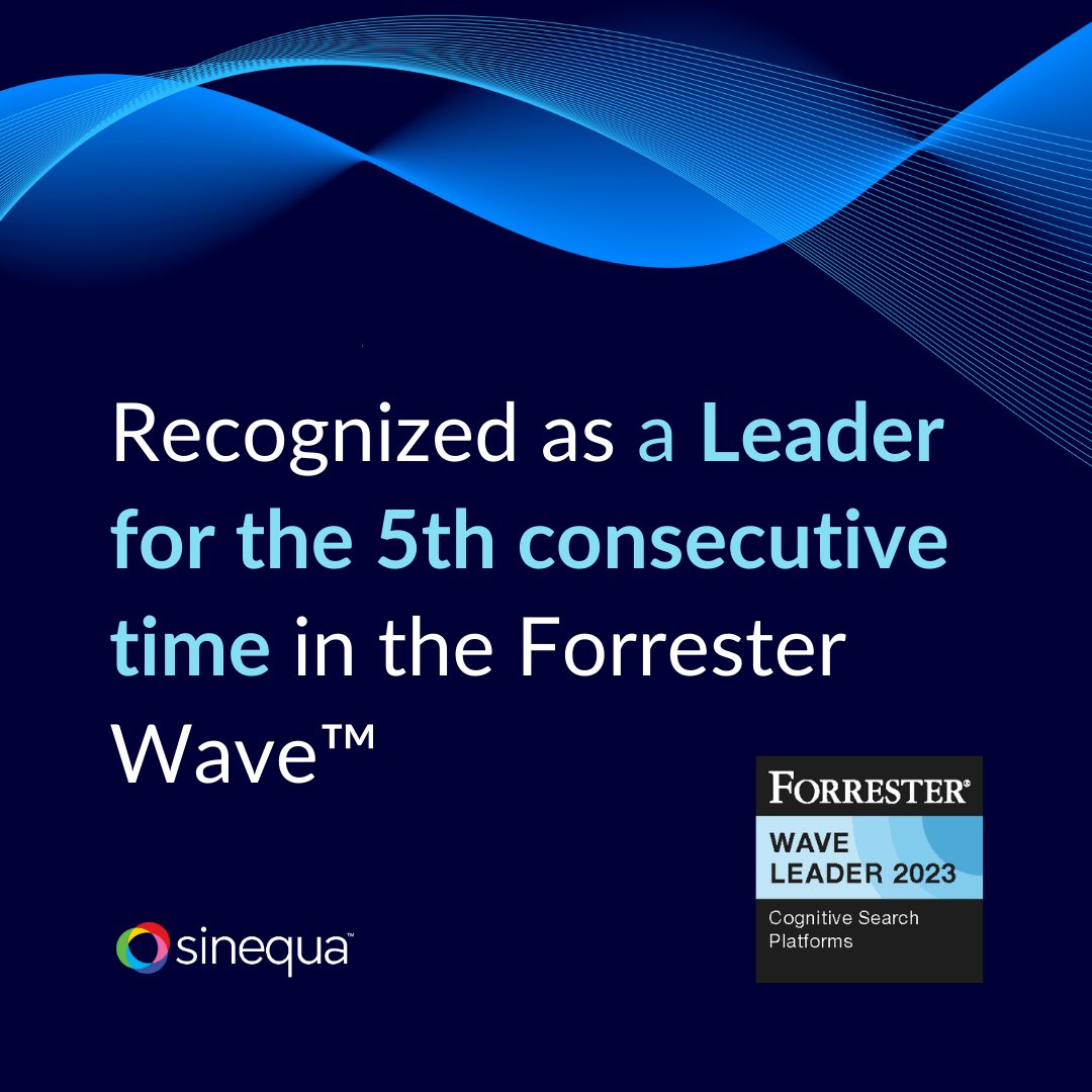 #sinequa recognized a #leader in the #ForresterWave - #CognitiveSearch

sinequa.com/resources/asse…

#enterprisesearch #insightengines #knowledgemanagement #neuralsearch #openAI #GenAi #Ai