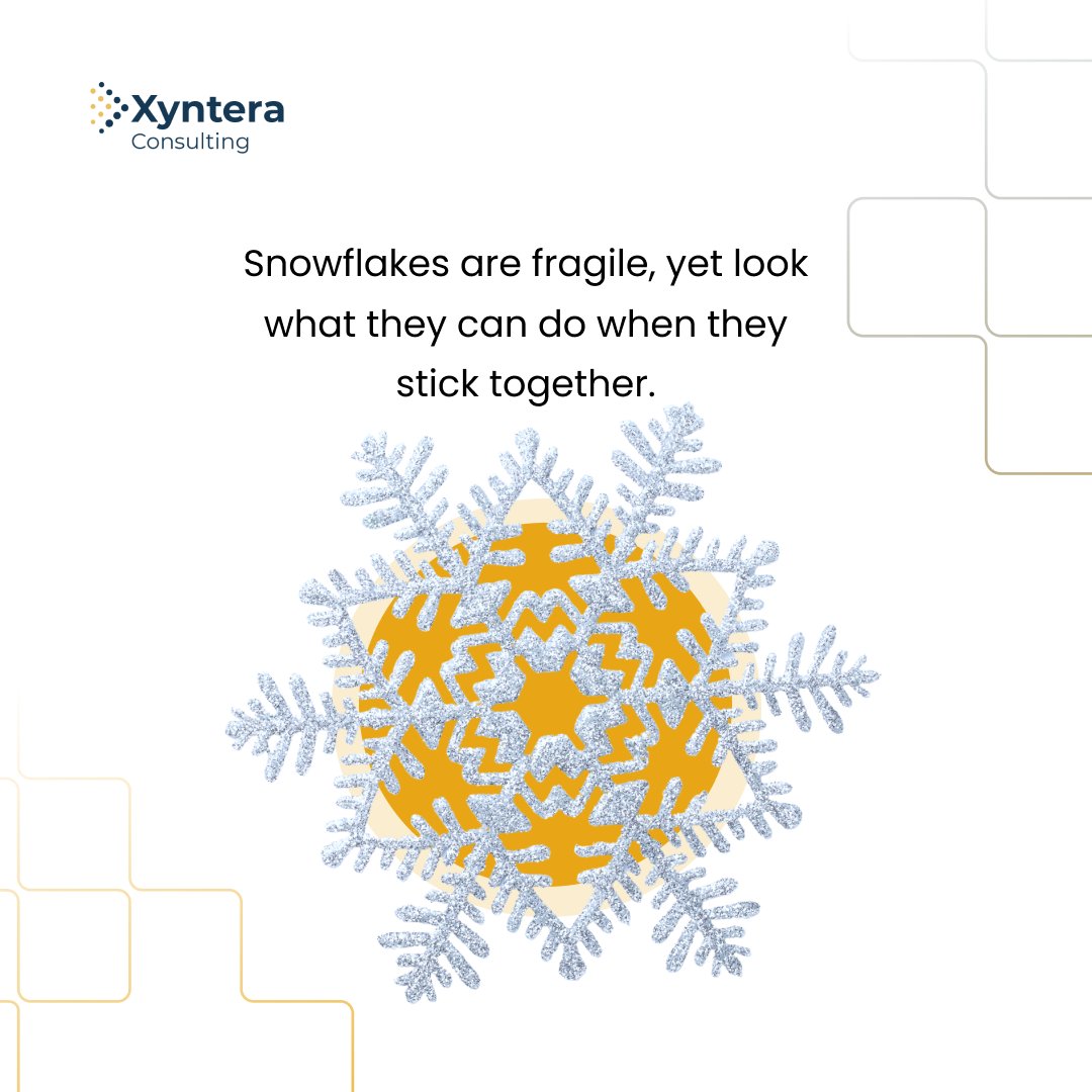 xyntera's tweet photo. In the delicate dance of snowflakes, there's a powerful lesson — unity. Together, we can achieve more than we ever could alone. ❄️ #Unity #Teamwork #tech #xyntera https://t.co/7lPdOS70Bw