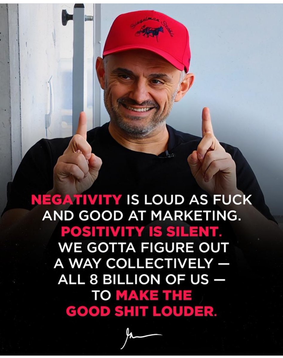 ⁦@garyvee⁩ “we got to figure out a way to make good louder”