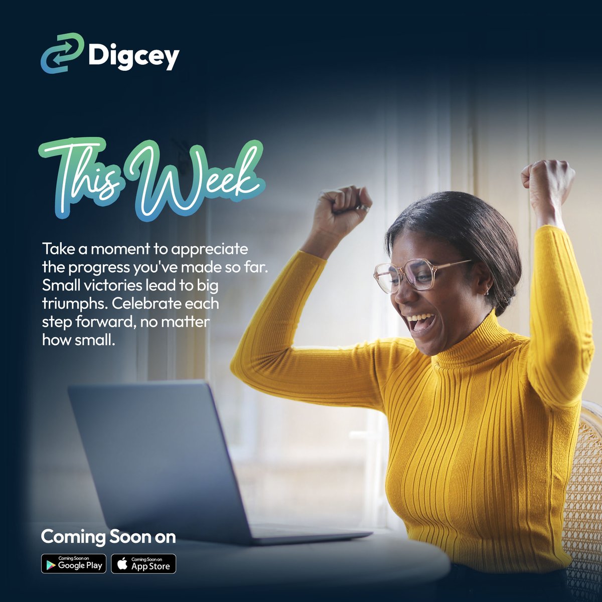 digceyapp's tweet photo. Celebrating small victories and chasing big dreams this week. Let's go! 💪
#Digcey #DigceyWallet #ThisWeekGoals https://t.co/w5gv5RserH