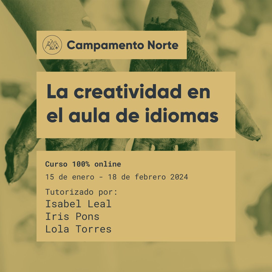 🌱¡Atención, exploradoras/es! Llega de nuevo La creatividad en el aula de idiomas . Compartiremos recursos para crear narrativas y planificar nuestras clases desde la creatividad.
