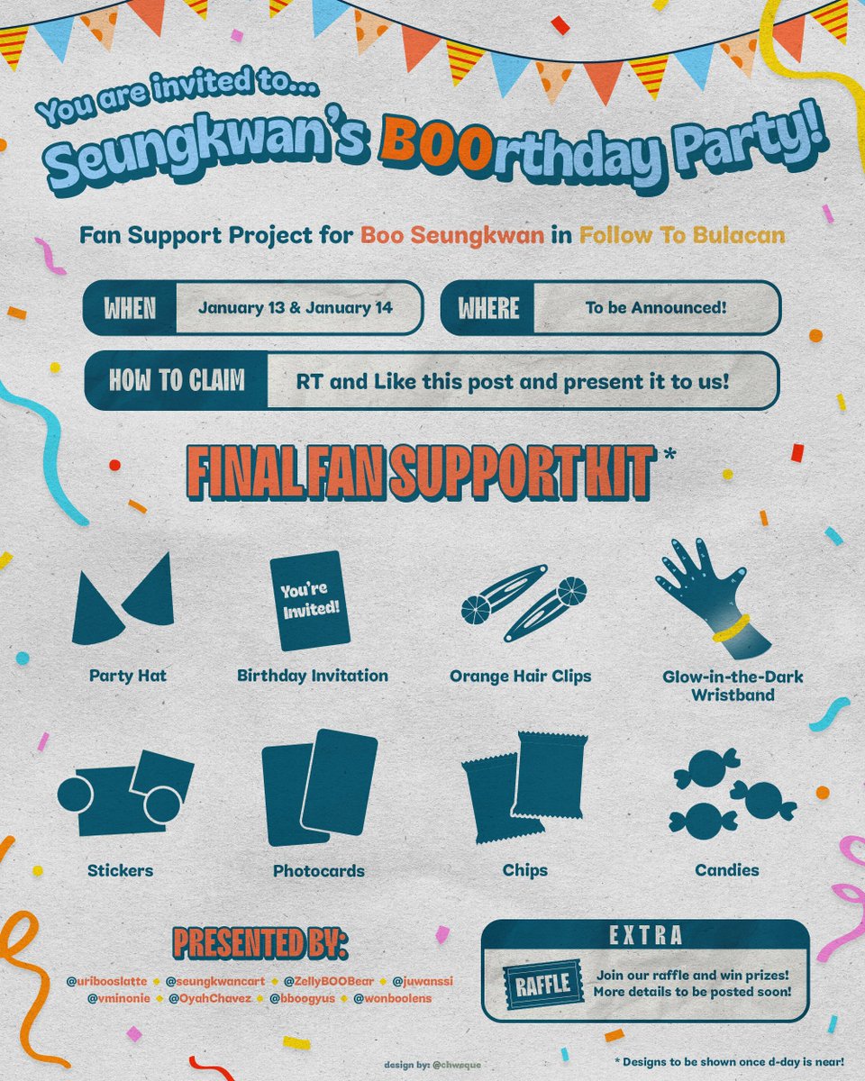 uribooslatte's tweet image. 🧡 FOLLOW TO BULACAN BOO SEUNGKWAN FAN SUPPORT PROJECT 🧡

Birthday na ni Seungkwan! Come and join us as we celebrate Seungkwan’s special day 🥳

- Limited quantity
- 1:1 Ratio
- RT and Like to claim

See other fan support details below: