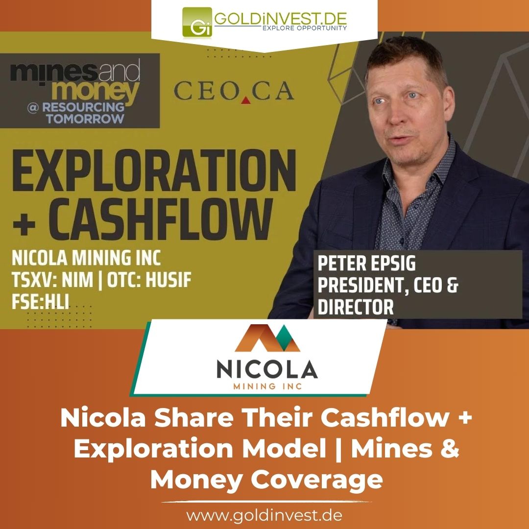 CEO.CA caught up with Peter Epsig, President, CEO & Director of #NicolaMining Inc to discuss the New Craigmont Copper Project, their ESG initiatives, and the pursuit of cash flow alongside exploration.

to the video ▶️▶️ goldinvest.de/nicola-share-t…

$NIM