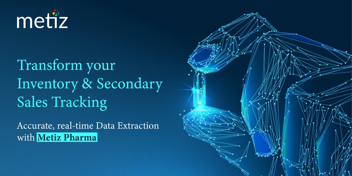 Centelon_ltd's tweet image. Tired of manually extracting data from unstructured stockist formats for secondary sales? Metiz Pharma- the AI and ML tool streamlines your entire data extraction process. Try Metiz Pharma data extraction tool today.​

#pharma #dataextraction #metiz #centelon #product #ai #ml