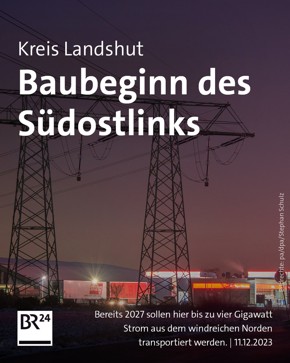 Nach viel Widerstand beginnt das Energieunternehmen #Tennet mit dem Bau der Erdkabelleitung #Südostlink im Landkreis #Landshut. br.de/nachrichten/wi…