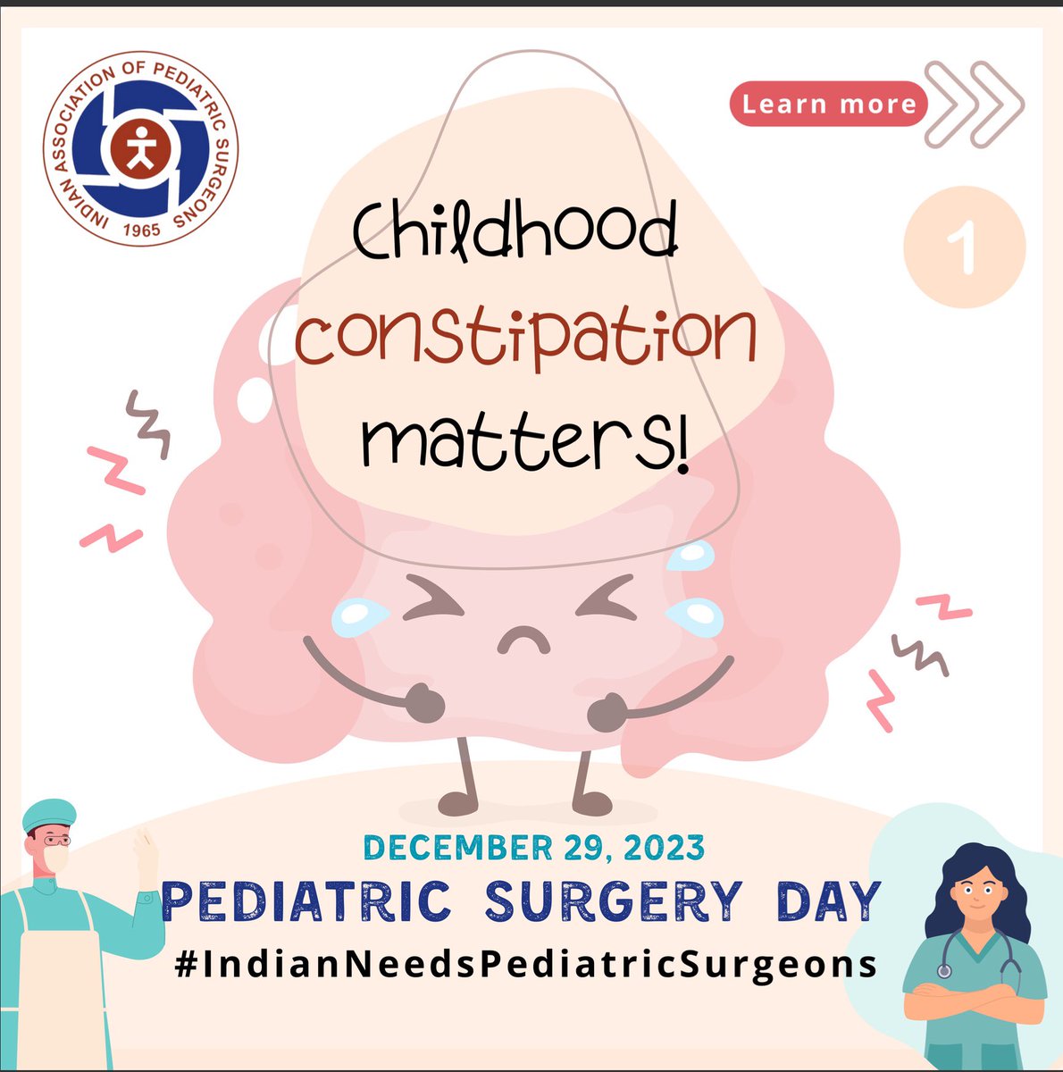 (1/10) Is your baby suffering from constipation? 

🧵 Here is everything that you need to know:

#IndiaNeedsPediatricSurgeons