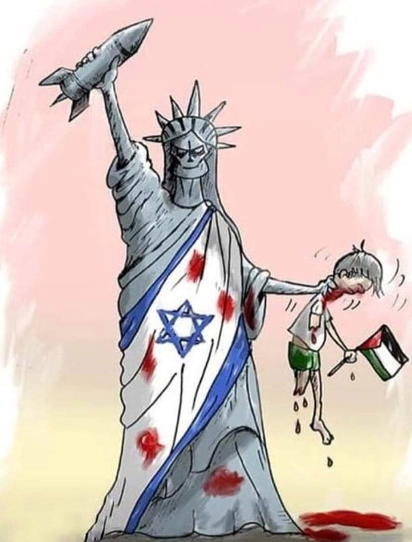 NSanabel's tweet photo. This is the TERRORISM of United States presided by BIDEN "the first supporter of ISRAELI war crimes"

#CEASEFIRE_NOW
#GazaGenocide
#Gaza
#Strike_for_Gaza
#Palestine https://t.co/HaL25r9GPm