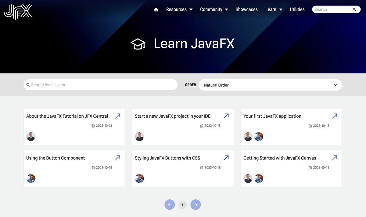 jfxcentral's tweet image. A new section on the website: Learn #JavaFX! Thanks to the content provided by @EdwardAlgorist, @gail_asgteach, @FrankDelporte, you can learn the basics of JavaFX, how to develop for mobile, and experiment with #JavaOnRaspberryPi. More content soon!
jfx-central.com/learn-javafx