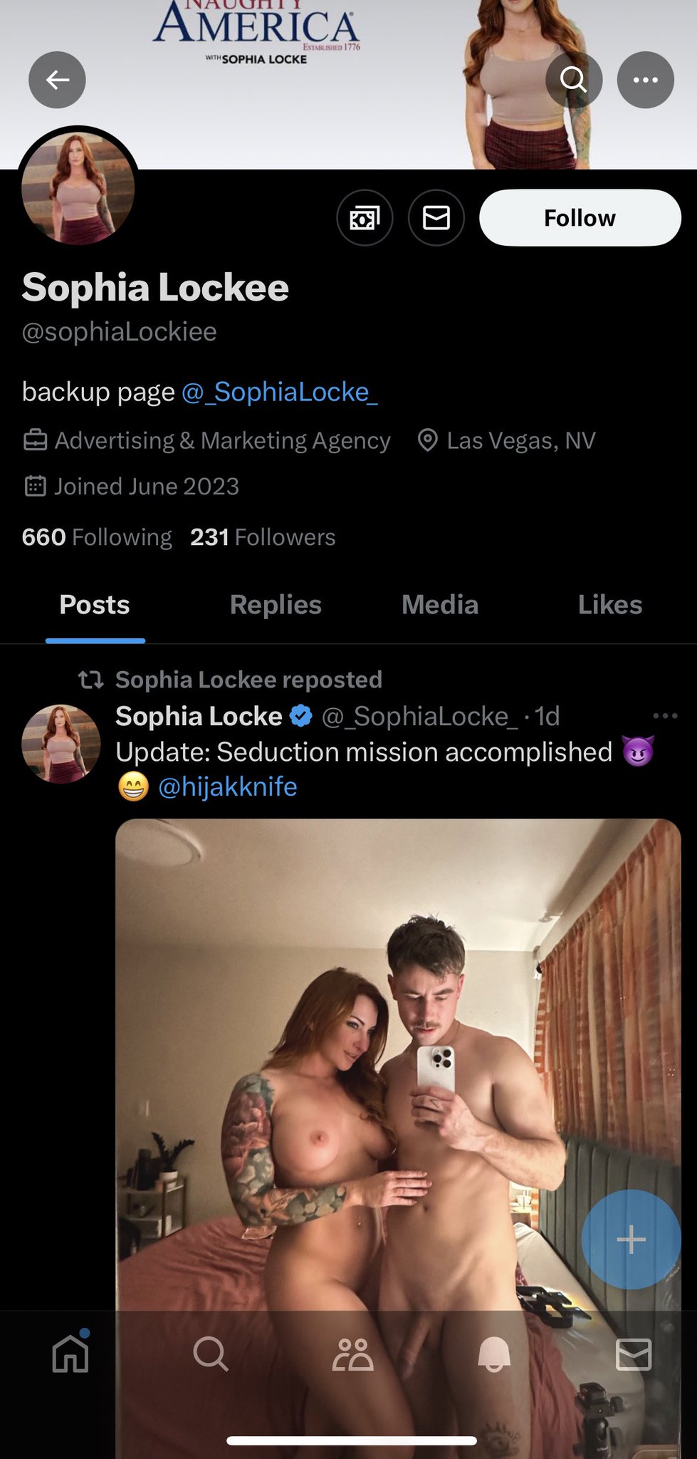 Sophia Locke on X: I never have back up pages. This is not me, I dont  message or respond to people outside of OnlyFans 😌  t.coCuYwiHFMNg  X
