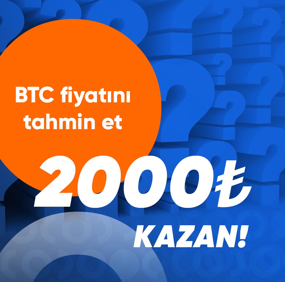 🌟 EgeMoney "BİL VE KAZAN" YARIŞMASI BAŞLADI! 

🌟 Pazar günü saat 18:00'da #BTC'nin değerini tahmin et ve muhteşem hediyelerin sahibi olma şansını yakala! 

🥇 Birinciye 2000 TL
🥈 İkinciye 1000 TL
🥉 Üçüncüye 500 TL Hediye! 🎉
Heyecan dolu yarışmamıza katılmak için Perşembe