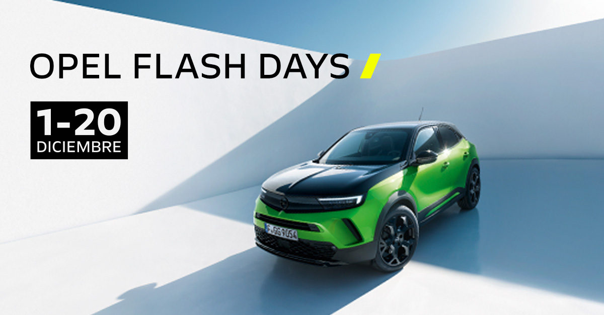 ¡Este post es para los más rápidos! Siguen los OPEL FLASH DAYS ⚡ en 𝗩𝗔𝗟𝗚𝗜𝗦𝗔  Solo hasta el 20 de diciembre, condiciones de financiación excepcionales en toda la gama Opel. ¡Date prisa, que esta oferta vuela!