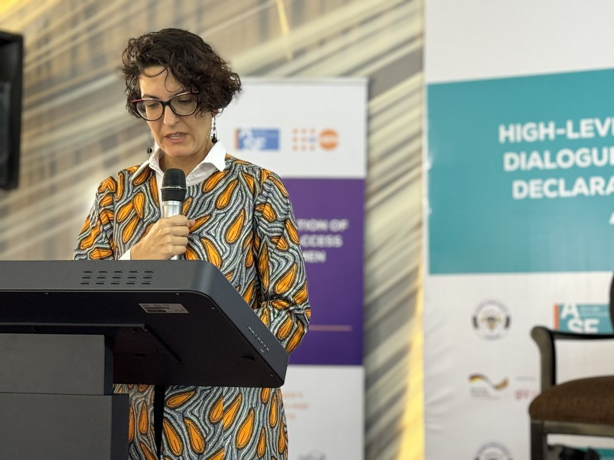 asf_eastafrica's tweet photo. #hapening now : Laura Criado Program Cordinator for UNFPA speaks and extending my congratulations to the government of Uganda for their commendable achievements in reducing maternal mortality, as evidenced by the recently released Uganda Demographic and Health Survey 2022 results https://t.co/lU0K1Jsf1B