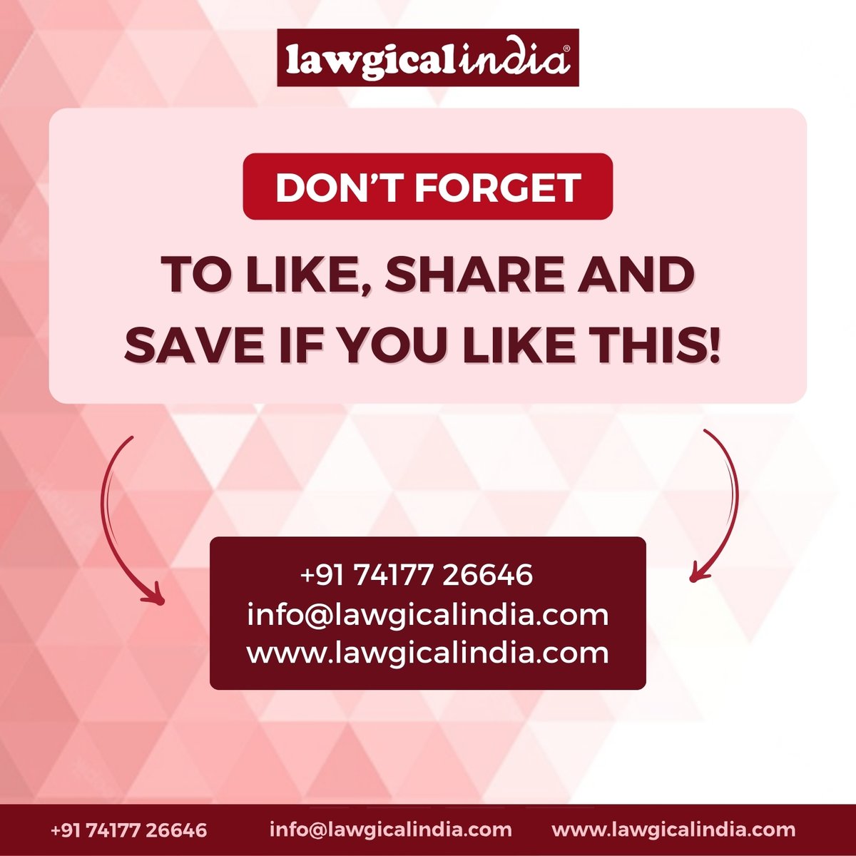 At #LawgicalIndia, you will be served the benefits of #InfluencerMarketing on a golden platter. Along with the #marketing tips, you will be assisted with other business services such as #MSMEregistration, #GSTregistration and beyond.

#Influencer #MarketingTips #Influencers