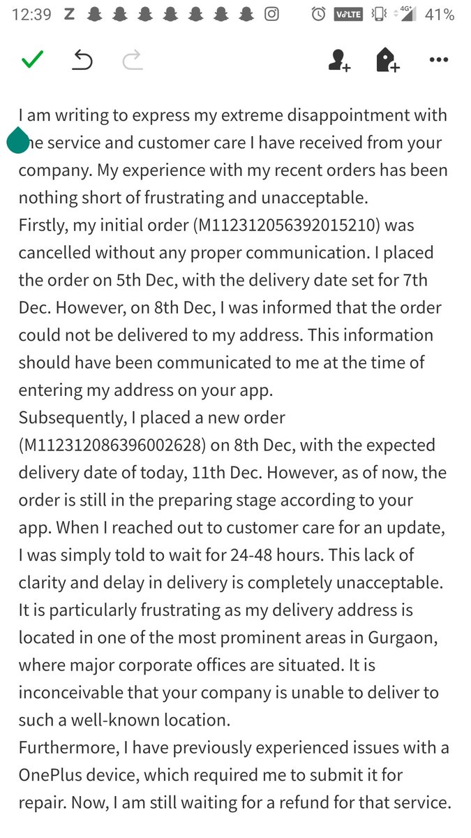 True_voice911's tweet photo. @OnePlus_Support @OnePlus_IN, your service and customer care are absolutely hopeless. First, my order was cancelled and now my new order is delayed with no clear updates. This is unacceptable. Also waiting for my last refund #OnePlus #CustomerService https://t.co/y2NNRTz4Q2