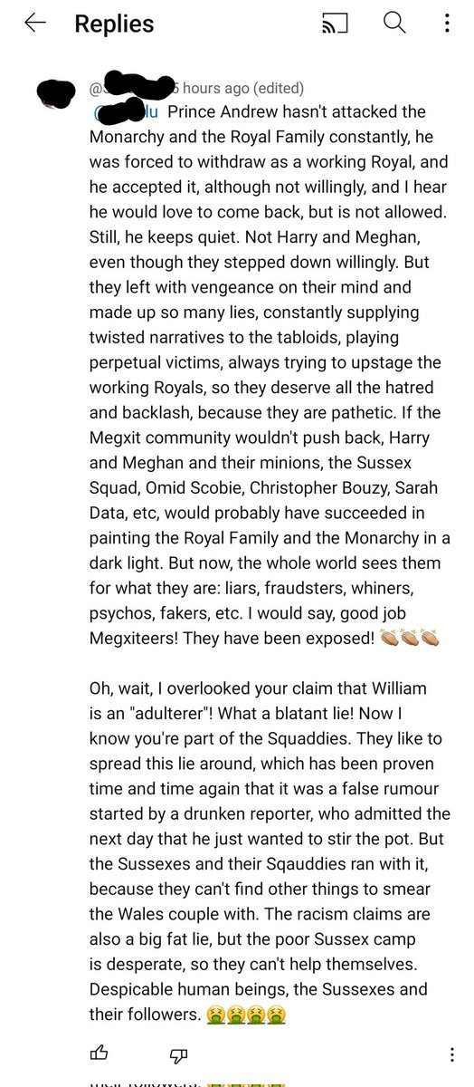 SavvyPOV's tweet photo. Just wanted to share this, especially that last reply, where the #Megxiteers are being praised. I'd like to take this opportunity to express my thanks to all of you, the vocal #Megxitcommunity, because without your courage to push back against the nasty #SussexSquad, they'd win. https://t.co/1JdDxVeQz1