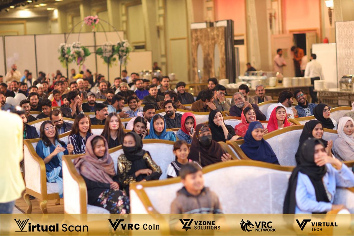 VrcNetwork's tweet photo. Dazzling moments at Vzone Blockchain Night in Faisalabad! ✨ . . . .
#vzoneblockchainnight #vrcevent #vrcnetwork #faisalabadevent #vrccoin #eventvrcnetwork #vrcsuccess #faisalabad #blockchainnight https://t.co/gj5BrkBul9