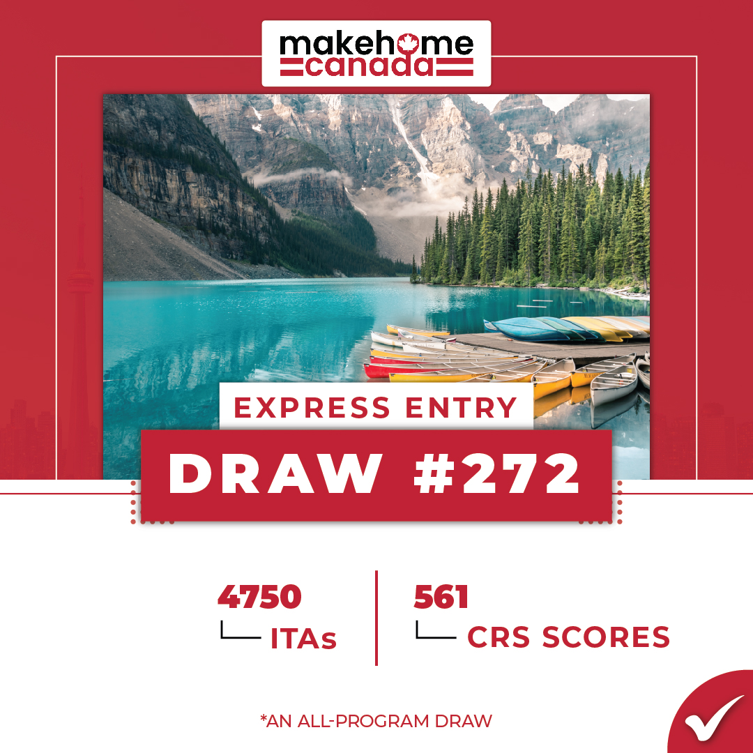 On December 6, Canada resumed its Express Entry draws after a brief pause. This all-program draw occurred after the October 26 draw. 4,750 invitations to apply were issued to candidates, and the CRS score was 561.
#makehomecanada #expressentrydraws #canadavisa