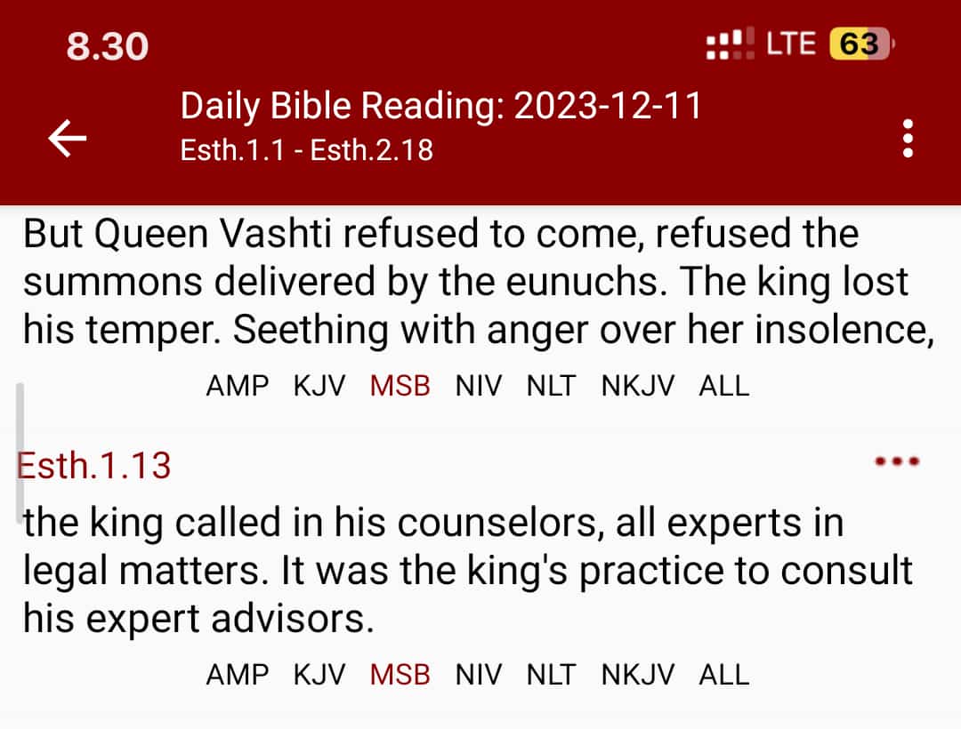 A pagan king lost his temper with his wife's disobedience but still chose to consult his experts advisers before taking his decision because He Knew that Wise People don't make LIFE ALTERING DECISIONS without counsels FROM EXPERTS.
But you Omini-nobody yet, 
You don't Consult.