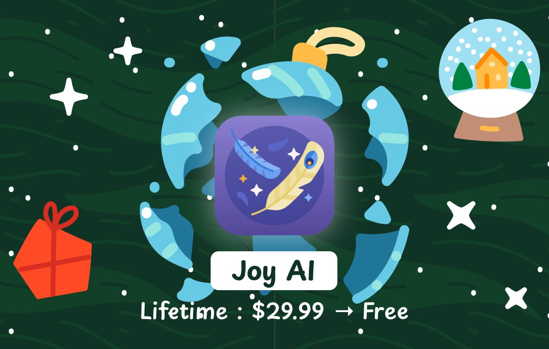 indieappsanta's tweet photo. 🎄1️⃣1️⃣🎄

Elevate your writing with ChatGPT. 🪶✨

Joy is a powerful chat client designed to enhance your interactions with AI services, available on Mac, iPhone, and iPad.
Use it for free forever, with your own API key from OpenAI! 🪄

By @onmyway133

👉 https://t.co/wnTaB0IUVn https://t.co/G00WcXqcr5
