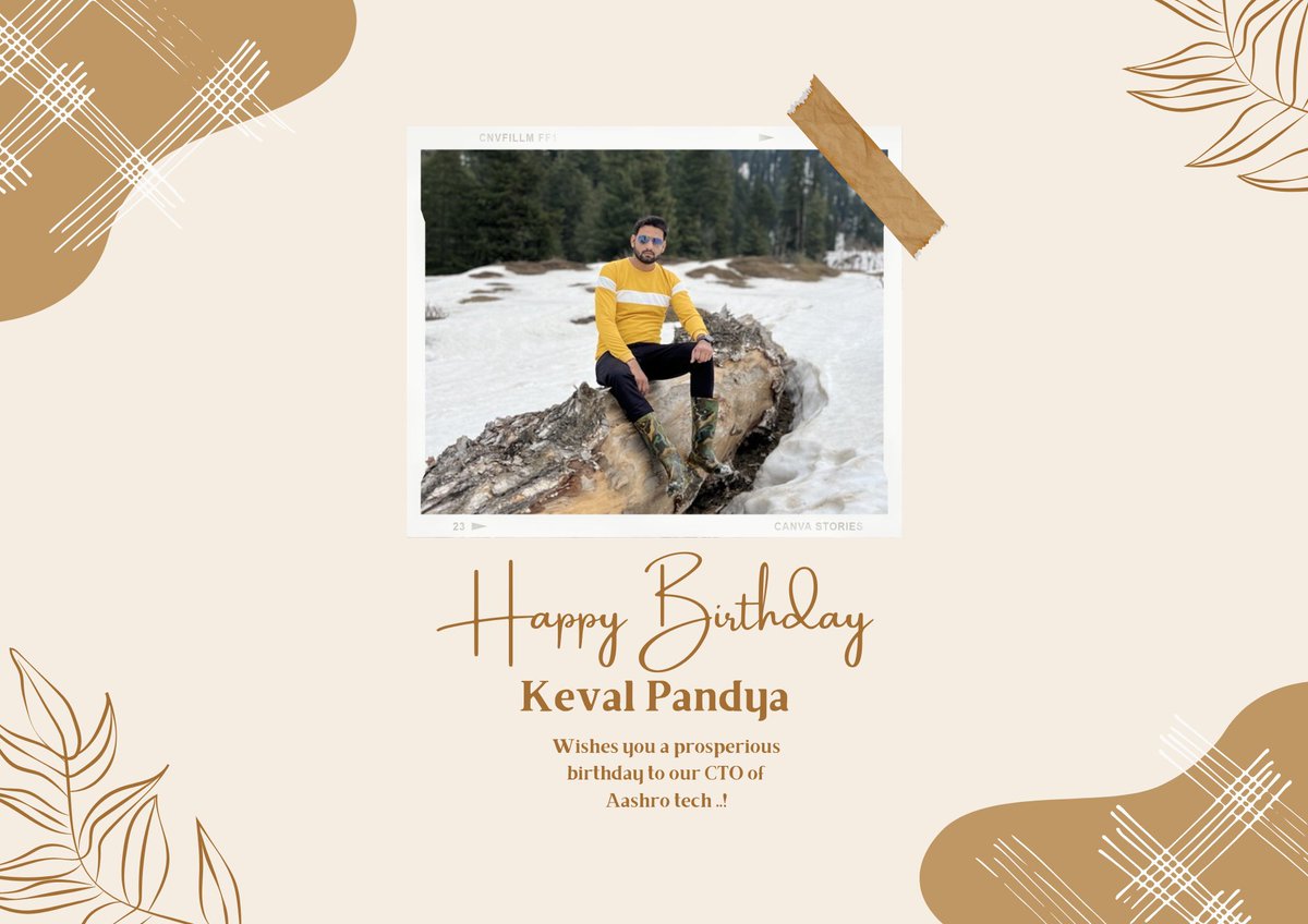 AashroTech's tweet image. Happy birthday to our CTO of Aashro Tech..!🧁🍩