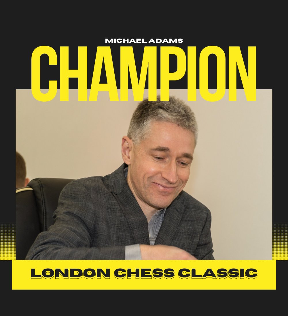 Chess: Michael Adams wins London Classic at age 52