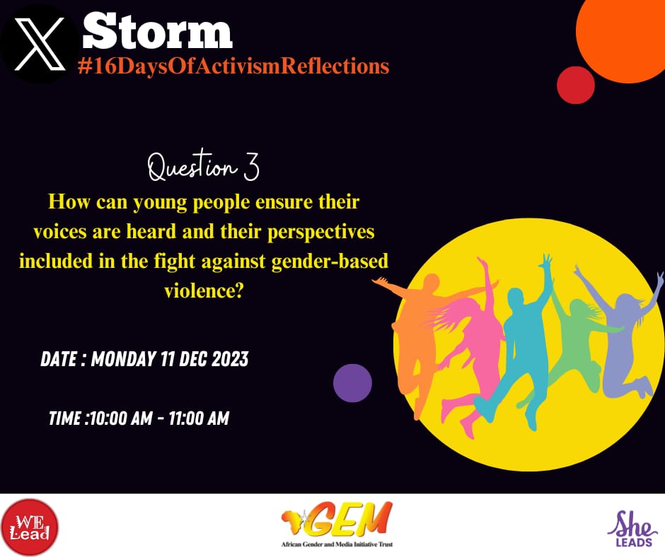 The larger population are the young people whose voice can make a huge difference. Say NO to any form of gender based violence.
#16DaysofActivismReflections 
@WeLeadKe 
@SheLeadsKenya 
@NLinKenya 
@tdhnl_africa 
@hivosroea 
@CSA
@nyecbo 
@inukasuccess 
@afosike