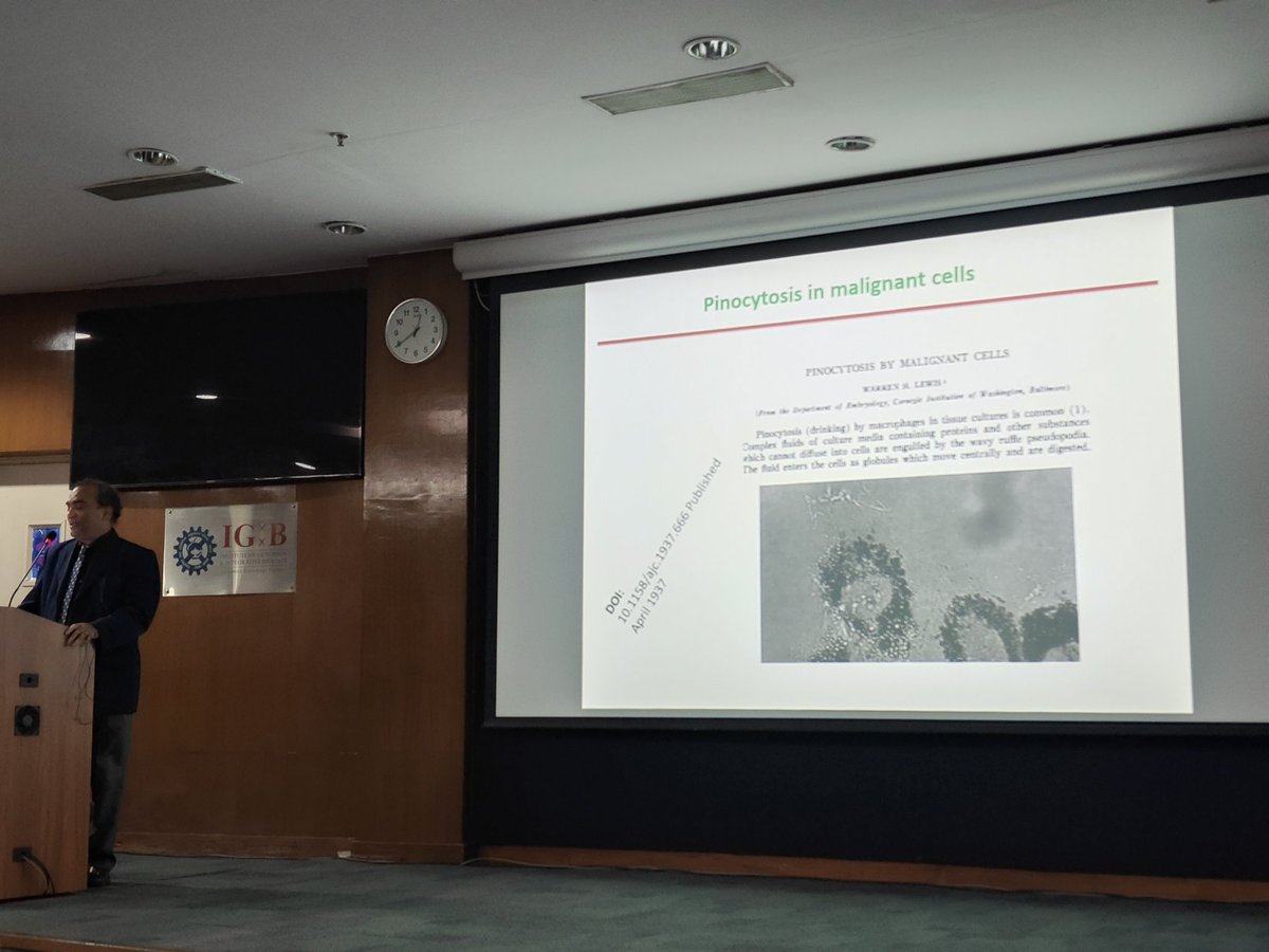 Interesting talk by Dr. <a href="/PriyabrataMuk20/">Priyabrata Mukherjee</a> at <a href="/IGIBSocial/">CSIR-IGIB</a> on protein UBAP2 and its role in marcopinocytosis