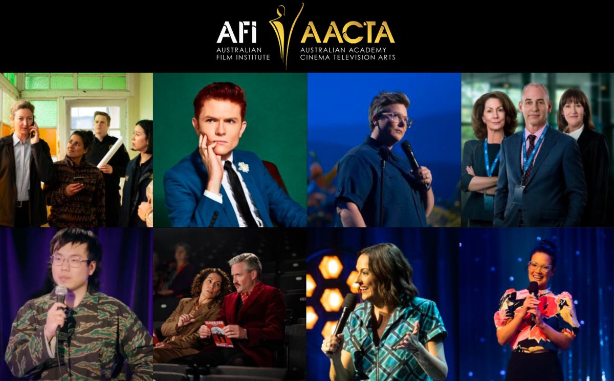 The @AACTA Award nominations are out featuring some familiar faces! Congrats to all the nominees! 👏 Read more comedyfestival.com.au/2024/news/AACT…