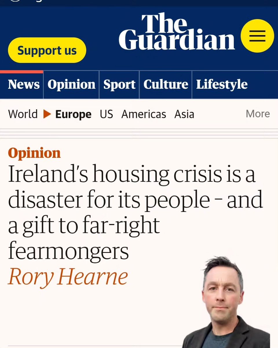 The truth is that Ireland’s housing crisis has not been caused by an increase in numbers of immigrants or refugees, but by 30 years of policies that have left delivery to the property market while decimating social housing.
My piece in <a href="/guardian/">The Guardian</a>
theguardian.com/commentisfree/…