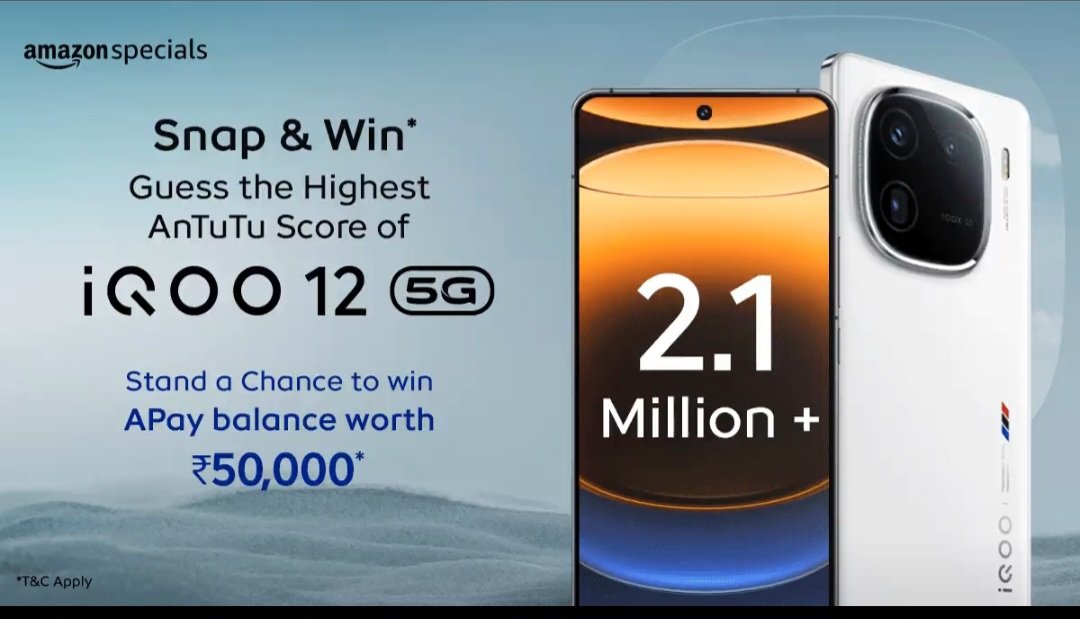 ksandy555's tweet photo. @amazonIN 2.1 million 
#AmazonSpecials #iQOO125GOnAmazonSpecials #ContestAlert #ContestsOnTwitter https://t.co/EqE8uHDrah
