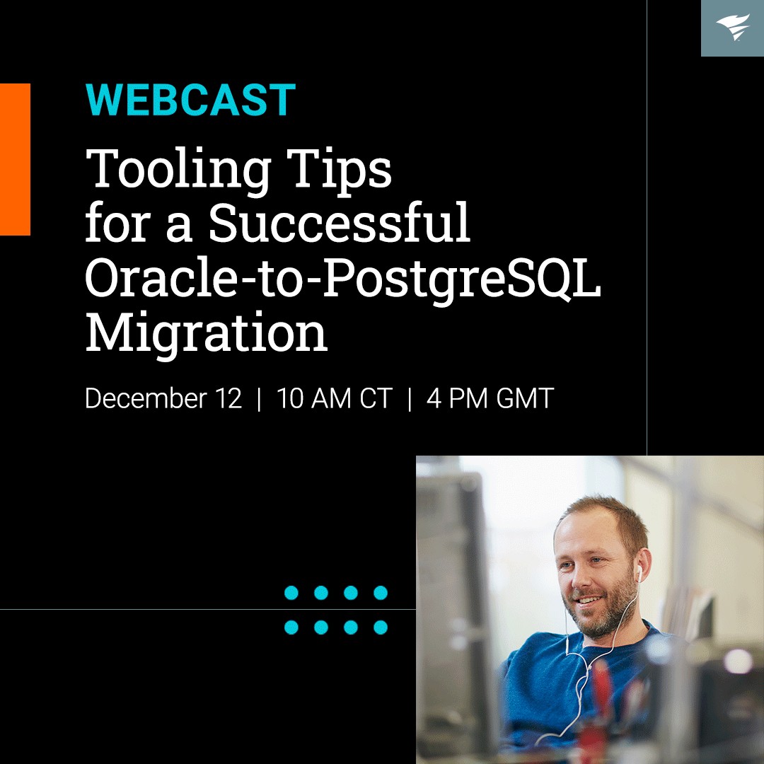 rajpandya4's tweet photo. Join our live webcast "Tooling Tips for a Successful Oracle to PostgreSQL Migration" with Robert Mandeville and Ash Recksiedler to uncover practical insights.
🔗 Register now: https://t.co/APDmditBjh 
#DatabaseMigration #OracleToPostgreSQL  #SQLTips https://t.co/YJcp3rlu4V