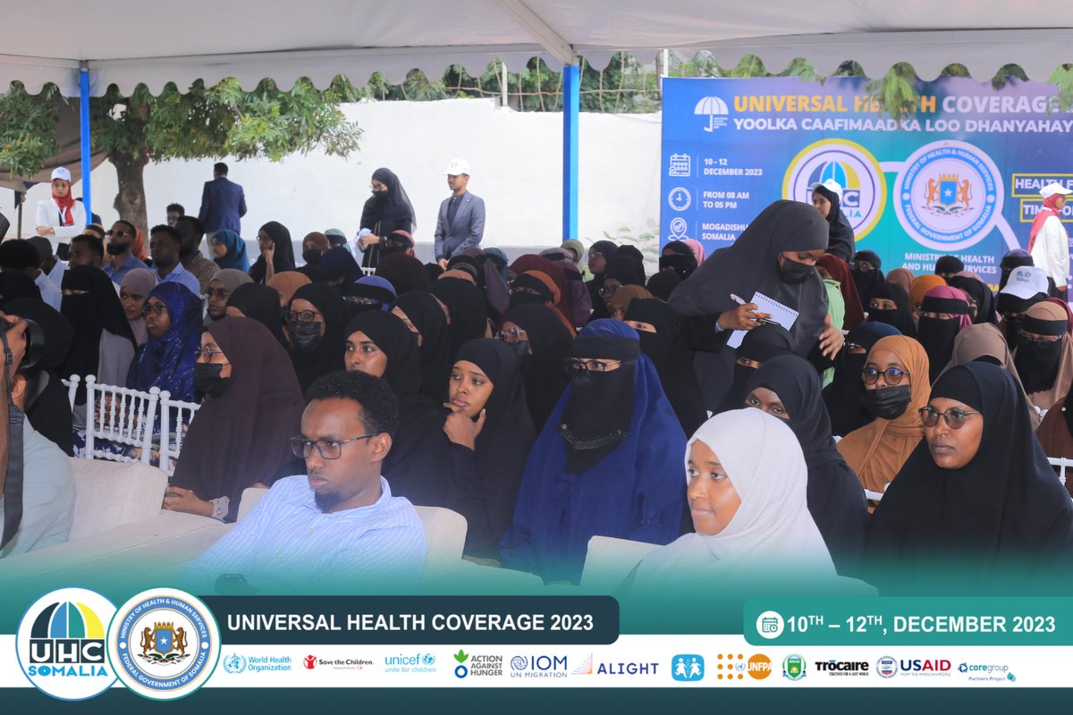 MoH_Somalia's tweet photo. We officially kicked off the hosting of #UHC Day 2023 from December 10th–12th! It's a significant step towards achieving accessible and affordable healthcare for all Somalis. We look forward to the insightful discussions and collaborative efforts. #UHC2023 #SomaliHealthMinistry https://t.co/5GQQRoV5BR