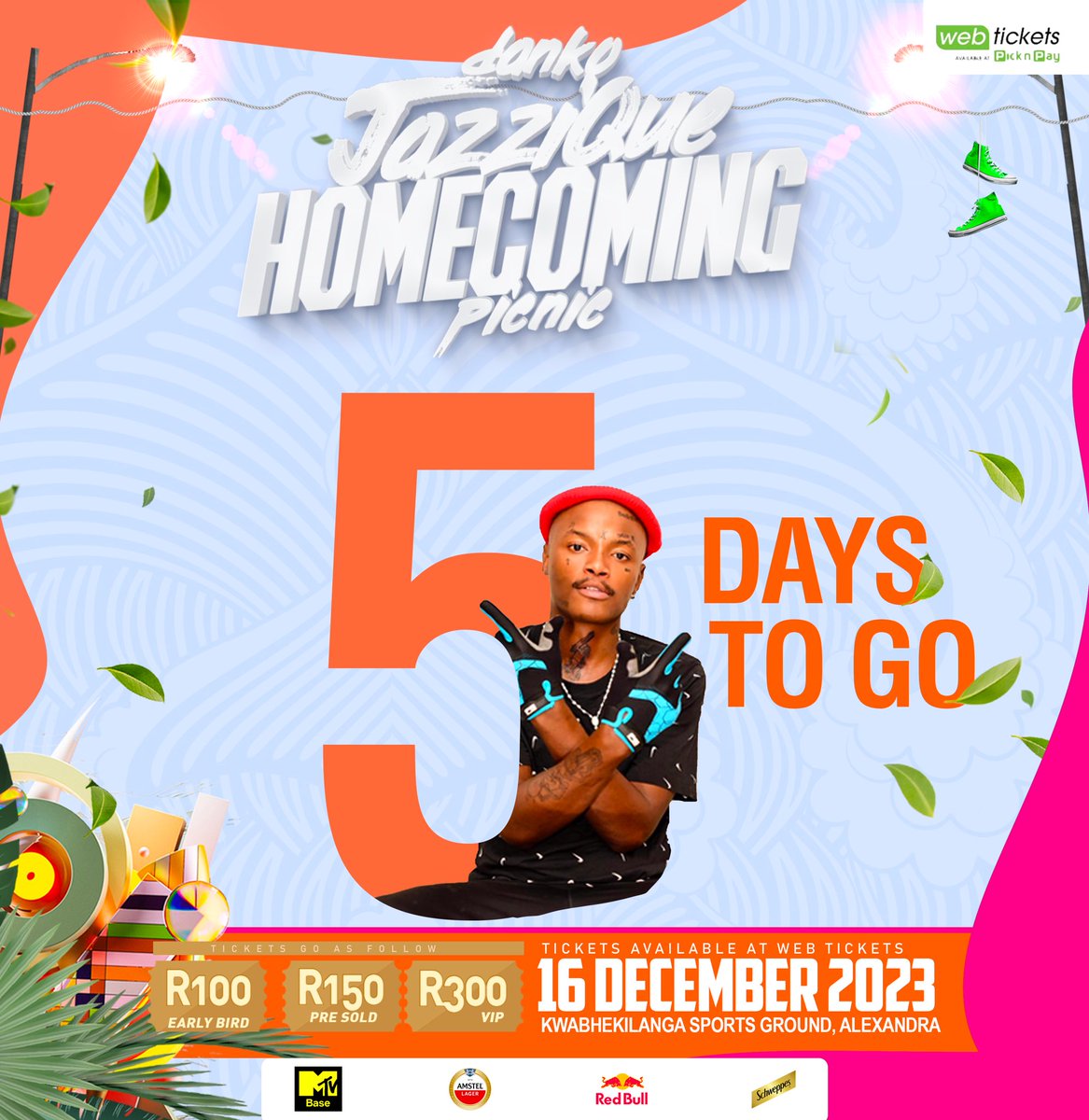 As we start counting down Tickets are still available at webtickets webtickets.co.za/v2/Event.aspx?… Dankie JazziQue