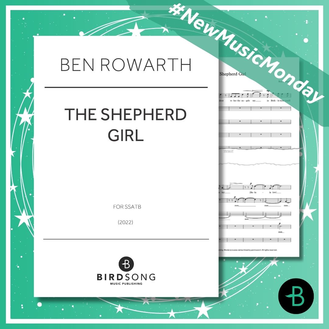 'Step lightly t'ward the stable door...' @BenRowarth's 'The Shepherd Girl' is this week's festive #NewMusicMonday! 🎄 Written in 2022, Ben's original carol tells the Christmas story from the perspective of a young shepherd girl ❄️ Download the score 🎼 ow.ly/1BYJ50QfxFK